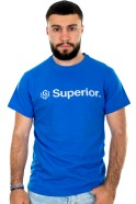 Superior μπλε ανδρικό T-shirt με λευκό τύπωμα