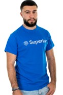 Superior μπλε ανδρικό T-shirt με λευκό τύπωμα