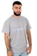 Superior γκρι ανδρικό T-shirt με λευκό τύπωμα